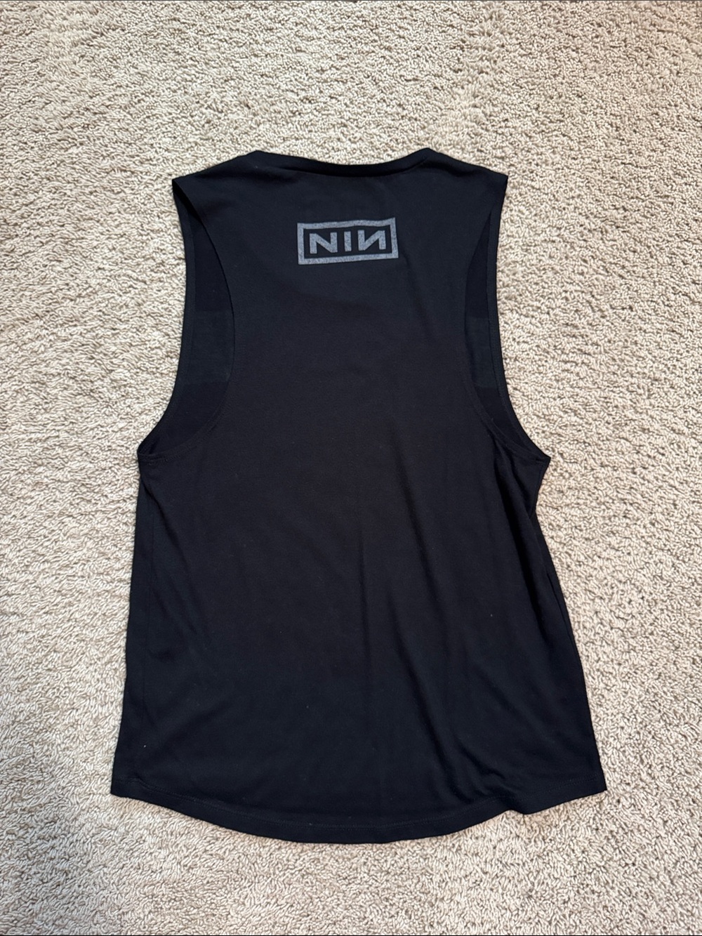 Nine Inch Nails Black Graphic Muscle Tee - Feels Like I've Been Here Before - Picture 4 of 4